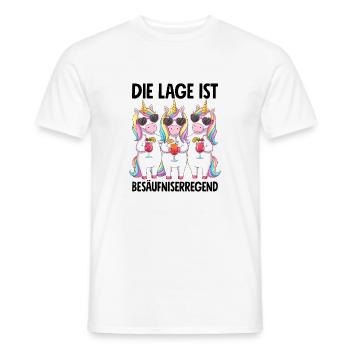 La situation est l’ivresse - T-shirt homme - blanc - Devant - AI Model Male 178 dark (178cm)