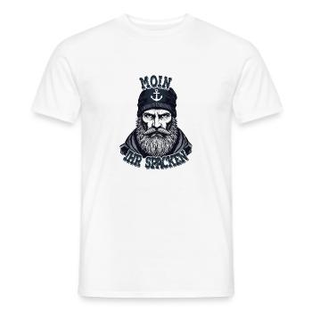 Frison orientale Mer du Nord Seaman Moin Ur Spacken - T-shirt homme - blanc - Devant - AI Model Male 178 dark (178cm)