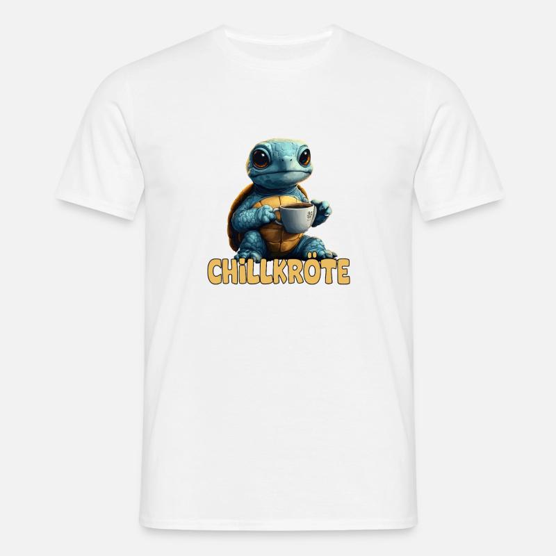 Chill Toad Pun Turtle - Men's T-Shirt - white