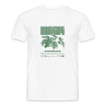 Aquascaping Anubias Aquatic Plant Fish Keeper - Men's T-Shirt - white - Front - AI Model Male 178 dark (178cm)