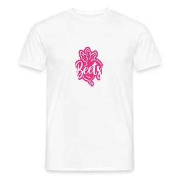 Headphone Beets Music Pun Lovers - Männer T-Shirt - Weiß - Vorne - AI Model Male 178 dark (178cm)