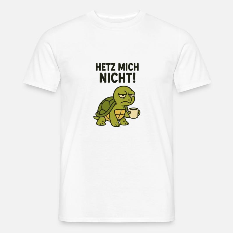 Ganz Langsam - Männer T-Shirt - Weiß