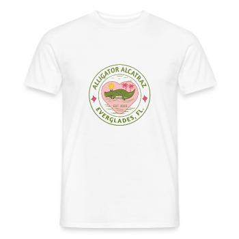 alcatraz alligator süss - Männer T-Shirt - Weiß - Vorne - AI Model Male 178 dark (178cm)
