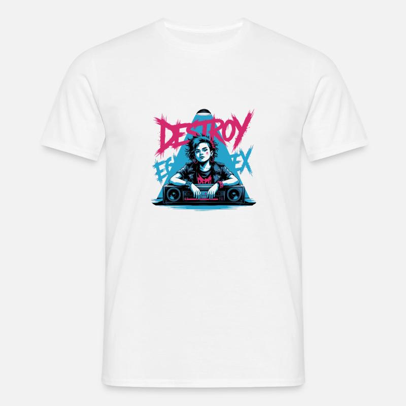 SYSTEM ZERSTÖREN - Männer T-Shirt - Weiß