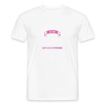 Patricia idéale mythe cadeau noël - T-shirt homme - blanc - Devant - AI Model Male 178 dark (178cm)