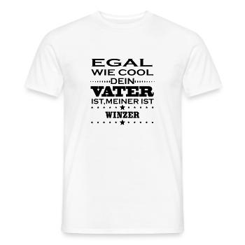 Egal wie cool vater ist WINZER - Männer T-Shirt - Weiß - Vorne - AI Model Male 178 dark (178cm)