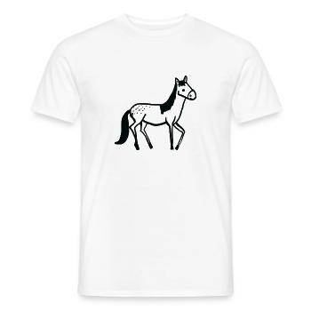 Helga the Horse - Männer T-Shirt - Weiß - Vorne - AI Model Male 178 dark (178cm)