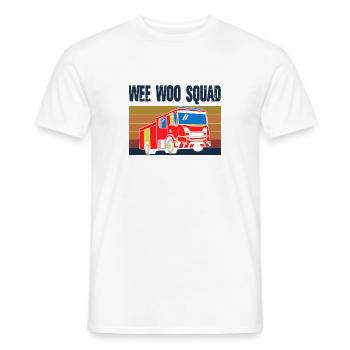 Wee Woo Squad Fire Truck Firefighter Vintage - Männer T-Shirt - Weiß - Vorne - AI Model Male 178 dark (178cm)