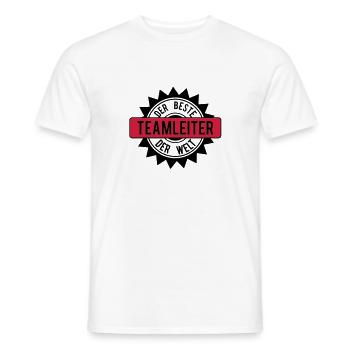 le meilleur 2c chef d'équipe - T-shirt homme - blanc - Devant - AI Model Male 178 dark (178cm)