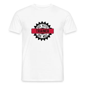 le meilleur 2c entraîneur - T-shirt homme - blanc - Devant - AI Model Male 178 dark (178cm)