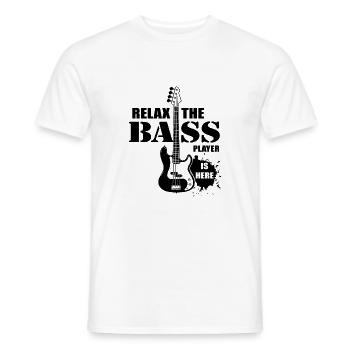 The Bass Player - T-shirt homme - blanc - Devant - AI Model Male 178 dark (178cm)