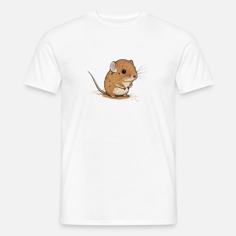 Elefantenspitzmaus - Männer T-Shirt - Weiß