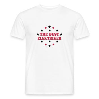 The best elektriker - Männer T-Shirt - Weiß - Vorne - AI Model Male 178 dark (178cm)