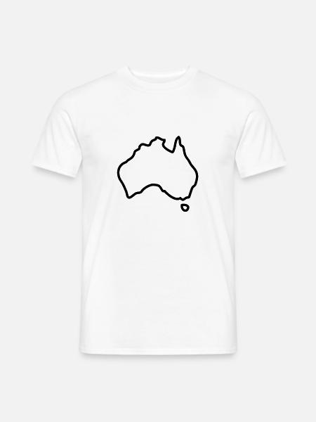 Australia logo - T-shirt homme - blanc