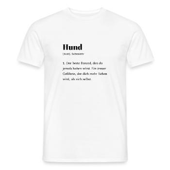 Der Hund - Männer T-Shirt - Weiß - Vorne - AI Model Male 178 dark (178cm)