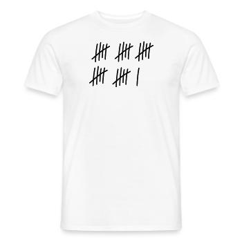 26 coups / / 26 fois / / Anniversaire / / cadeau - T-shirt homme - blanc - Devant - AI Model Male 178 dark (178cm)