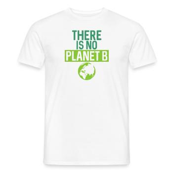 Es gibt kein Planet B Support Green - Männer T-Shirt - Weiß - Vorne - AI Model Male 178 dark (178cm)