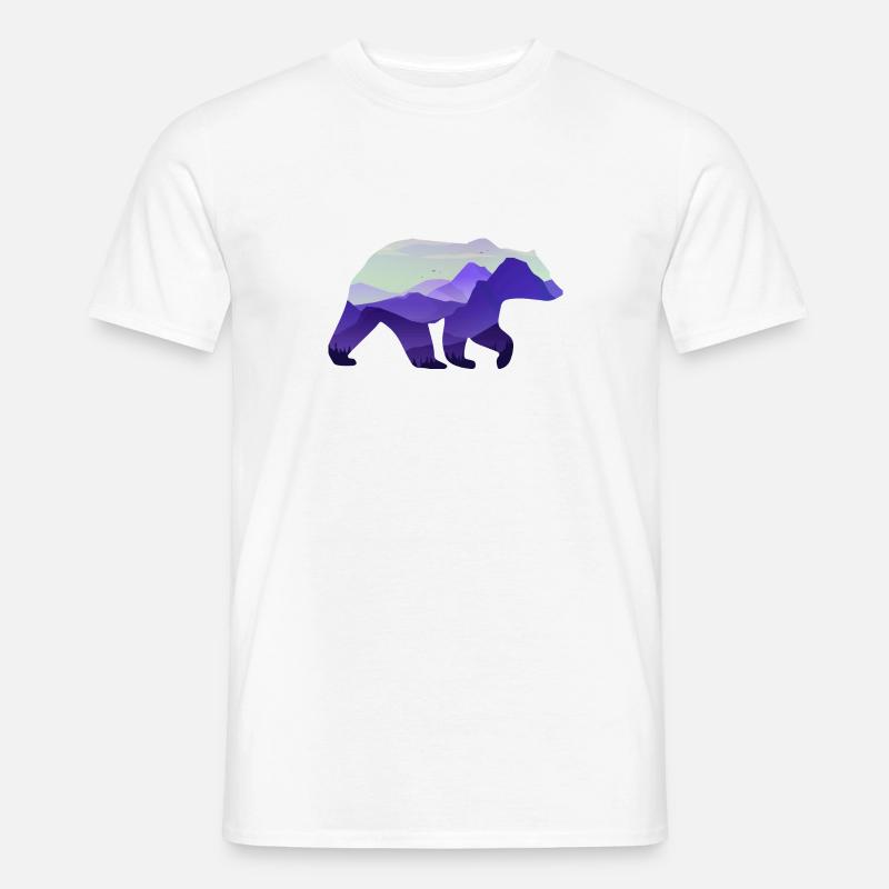 Orso - T-shirt uomo - bianco