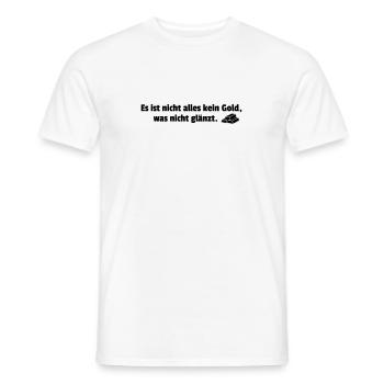 kein Gold - Männer T-Shirt - Weiß - Vorne - AI Model Male 178 dark (178cm)