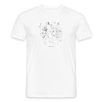 Der Krieg der Maler - Männer T-Shirt - Weiß - Vorne - AI Model Male 178 dark (178cm)