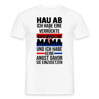 Croats Croats Croatin Hrvatska Croatia - Men's T-Shirt - white - Front - AI Model Male 178 dark (178cm)