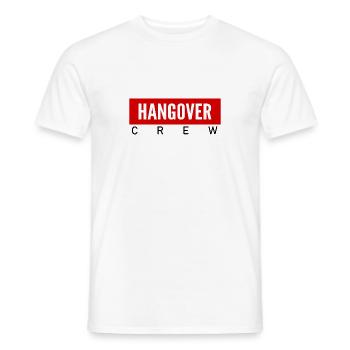 HANGOVER CREW - Men's T-Shirt - white - Front - AI Model Male 178 dark (178cm)