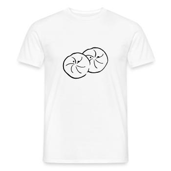 Zwei Brötchen - Semmel - Männer T-Shirt - Weiß - Vorne - AI Model Male 178 dark (178cm)