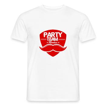Party Team Member - Männer T-Shirt - Weiß - Vorne - AI Model Male 178 dark (178cm)