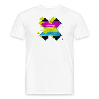 X - Pansexual - Men's T-Shirt - white - Front - AI Model Male 178 dark (178cm)