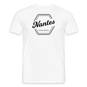 Nantes - Frankreich - Männer T-Shirt - Weiß - Vorne - AI Model Male 178 dark (178cm)