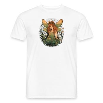 Wald Fee - Männer T-Shirt - Weiß - Vorne - AI Model Male 178 dark (178cm)