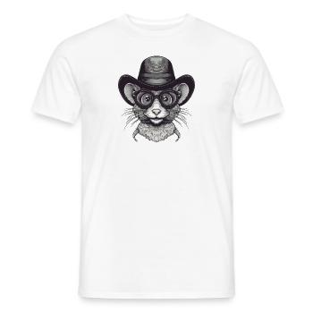 Maus - Männer T-Shirt - Weiß - Vorne - AI Model Male 178 dark (178cm)