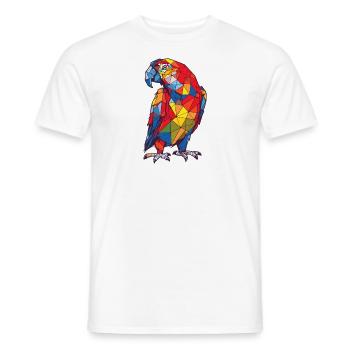 Papagei - Männer T-Shirt - Weiß - Vorne - AI Model Male 178 dark (178cm)