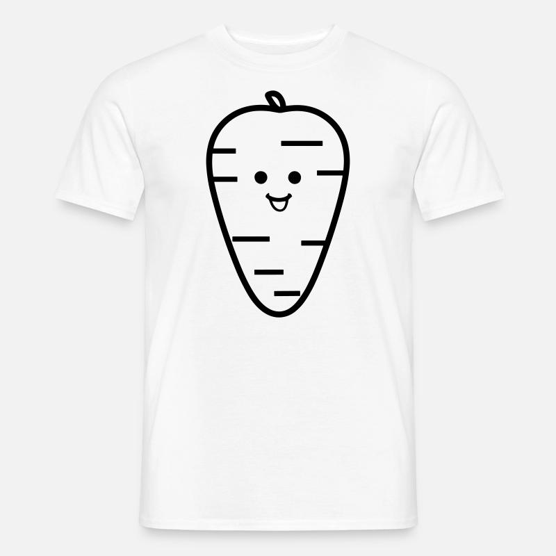Karotte - Männer T-Shirt - Weiß