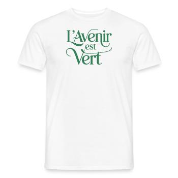 L'avenir est vert - T-shirt homme - blanc - Devant - AI Model Male 178 dark (178cm)