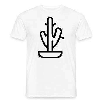 Kaktus - Männer T-Shirt - Weiß - Vorne - AI Model Male 178 dark (178cm)
