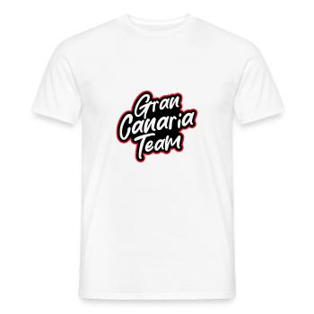 L’équipe de Gran Canaria - T-shirt homme - blanc - Devant - AI Model Male 178 dark (178cm)