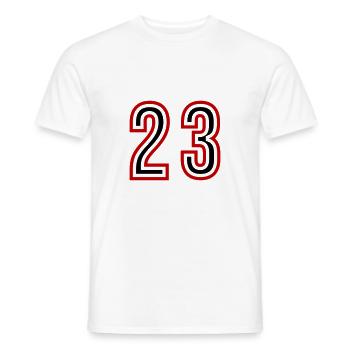 Maillot 23 Années - T-shirt homme - blanc - Devant - AI Model Male 178 dark (178cm)