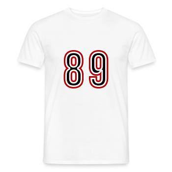 89 Zahl Jahre Trikot - Männer T-Shirt - Weiß - Vorne - AI Model Male 178 dark (178cm)