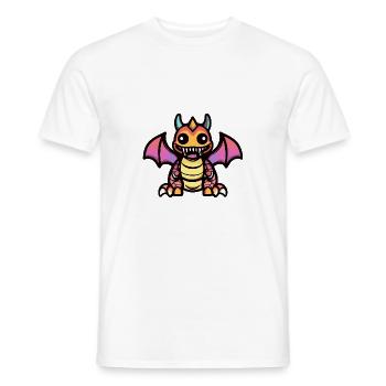 Drache Halloween Tier - Männer T-Shirt - Weiß - Vorne - AI Model Male 178 dark (178cm)
