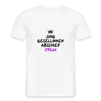 Enterrement de vie de jeune fille Crew Enterrement de vie de garçon - T-shirt homme - blanc - Devant - AI Model Male 178 dark (178cm)