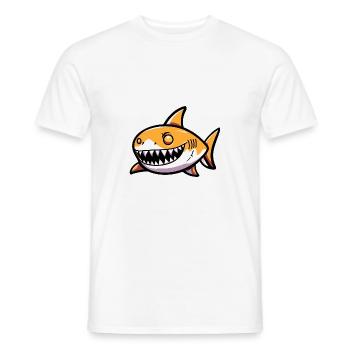 Hai Halloween Tier - Männer T-Shirt - Weiß - Vorne - AI Model Male 178 dark (178cm)