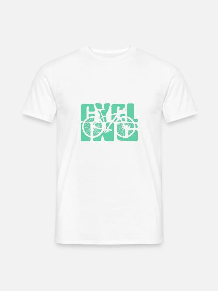Explore the Outdoors Two Wheel Adventure Quote - Männer T-Shirt - Weiß