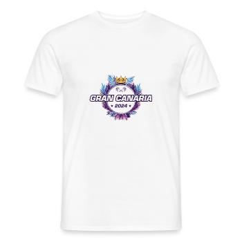 Gran Canaria 2024 - T-shirt homme - blanc - Devant - AI Model Male 178 dark (178cm)