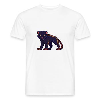Panther Halloween Tier - Männer T-Shirt - Weiß - Vorne - AI Model Male 178 dark (178cm)