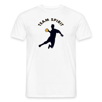 Handballspieler Spruch Handball spielen Geschenk - Männer T-Shirt - Weiß - Vorne - AI Model Male 178 dark (178cm)