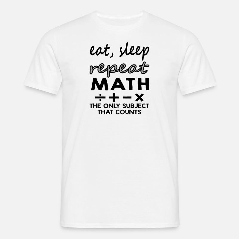 Study Math Student Gift Idea - Men's T-Shirt - white