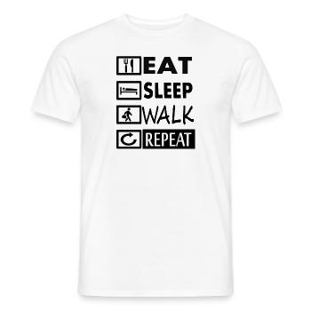 Running is Healthy Walking Sayings Athletes Gift - Men's T-Shirt - white - Front - AI Model Male 178 dark (178cm)
