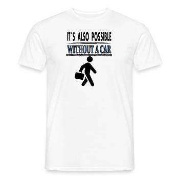 Walking Is Healthy Athletic Walking Sports Gift - Men's T-Shirt - white - Front - AI Model Male 178 dark (178cm)