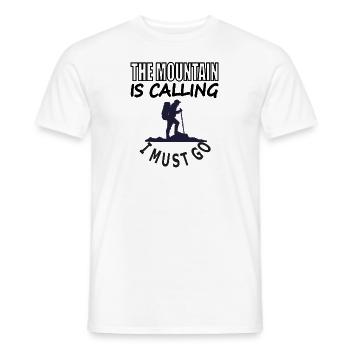alpinisme, alpinisme, escalade, alpinisme, alpinisme - T-shirt homme - blanc - Devant - AI Model Male 178 dark (178cm)